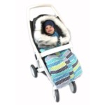 Zimowa torba na wózek Eskimos Niebieski!