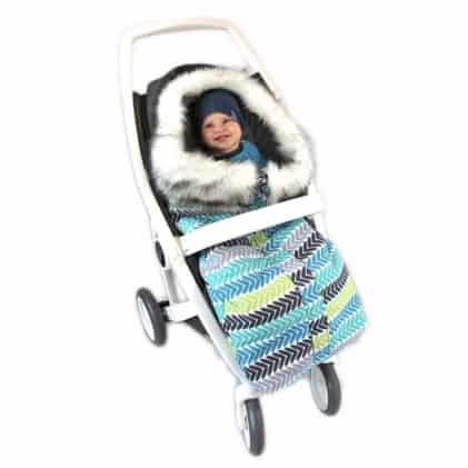 Zimowa torba na wózek Eskimos Niebieski!