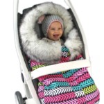 Zimowa torba na wózek Eskimos Różowy!