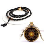 Czarnego Onyksu Bransoletka i Sri Yantra