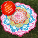 Tradycyjny Indyjski Gobelin Mandali