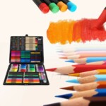 Zestaw artystyczny do rysowania i malowania + Kolorowanka GRATIS